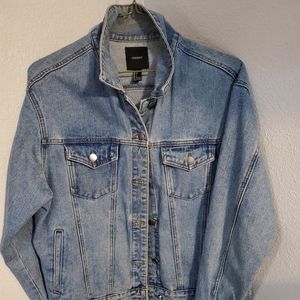 Forever 21 denim jacket w/back patches